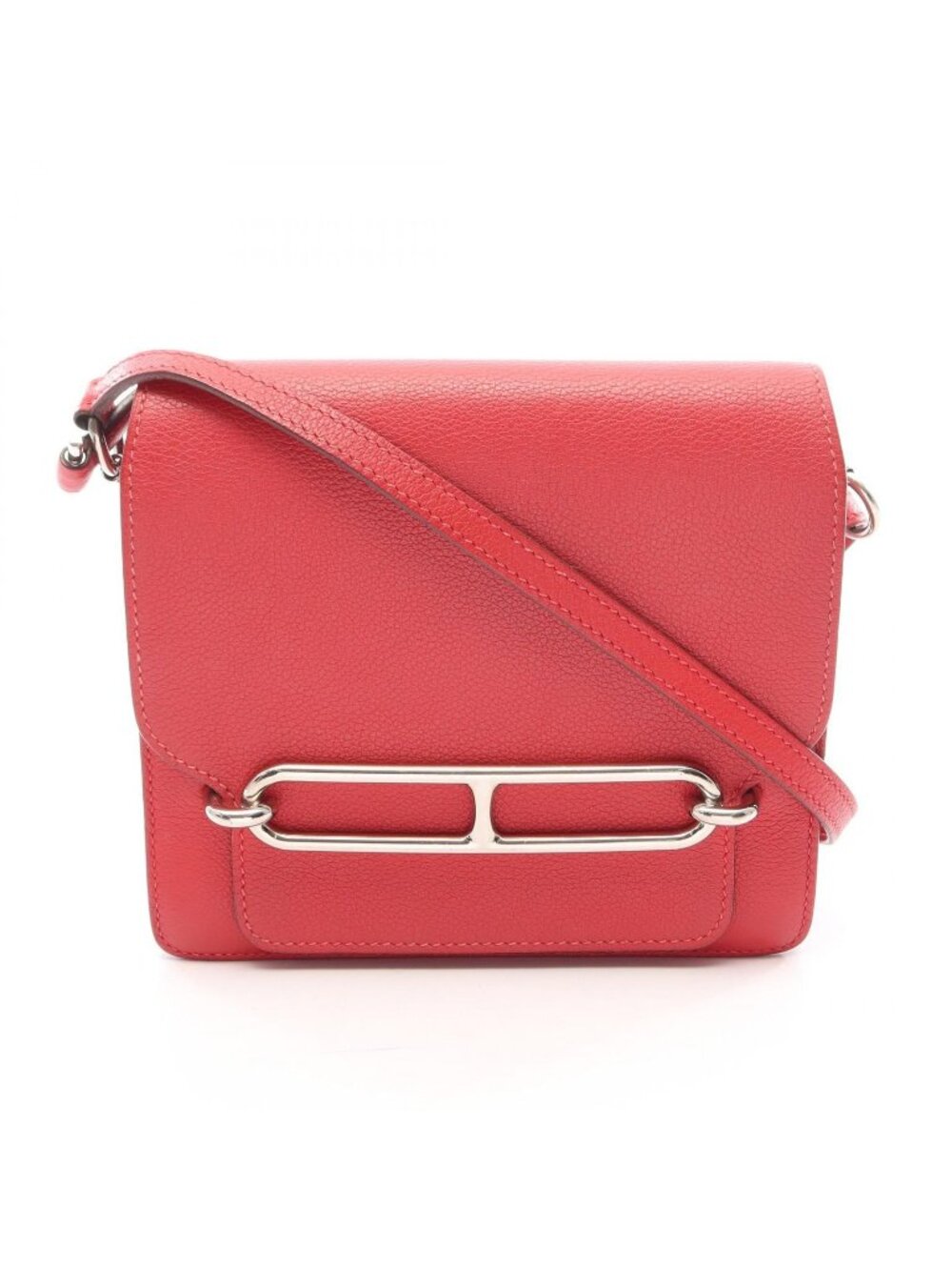 Hermes Shoulder Bag Sac Roulis Mini Rouge Garance